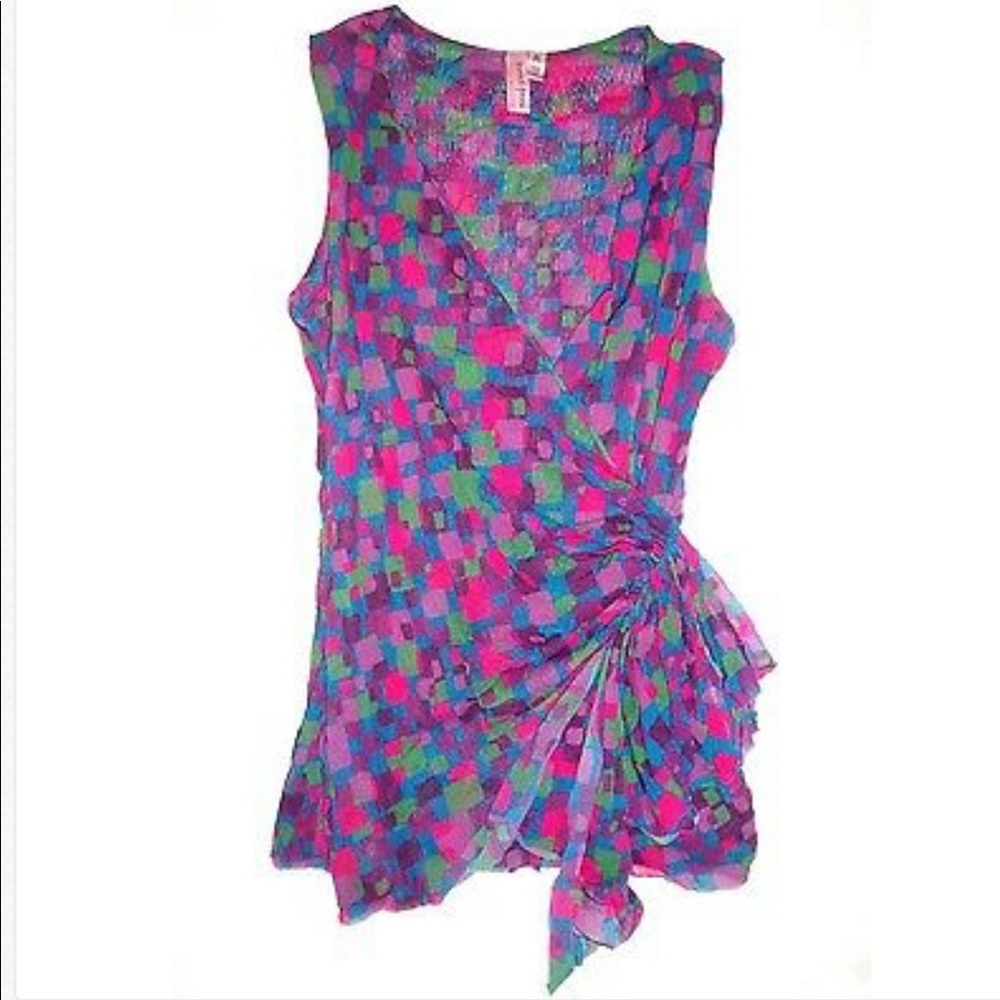 SWEET PEA Sleeveless Multi-Color Anthropologie Top